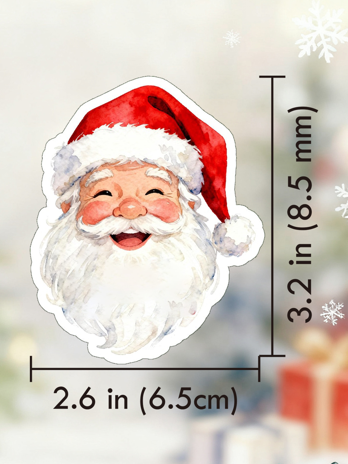 DIY Personalized Santa Claus Stickers